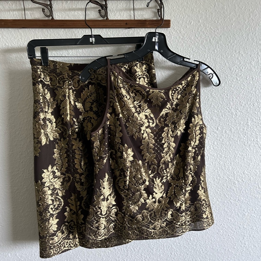 VALENTINO MISS V Evening Skirt and Top Set 10/44 Vintage